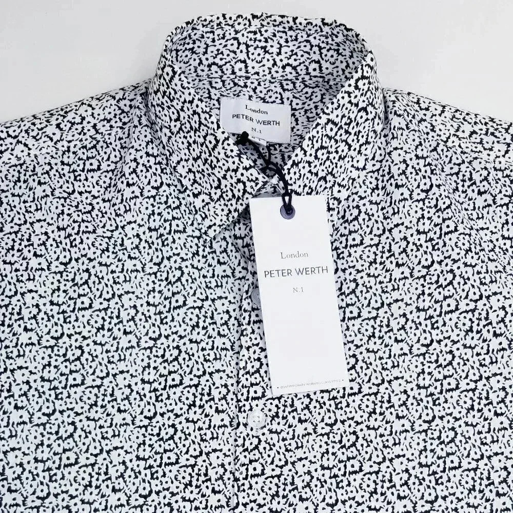 Peter Werth London N 1 Small Button Down Logo Tag